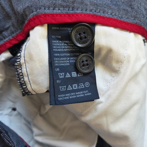 Tommy Hilfiger Shorts Men 32 Navy Classic 100% Cotton Preppy Modern Everyday - Picture 5 of 9